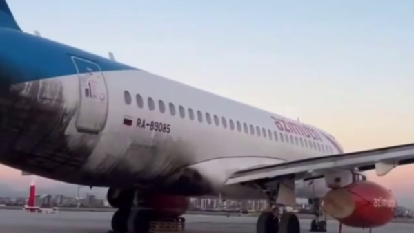 изображение В Сети появилось видео последствий возгорания самолета Sukhoi Superjet 100 при посадке в Анталье